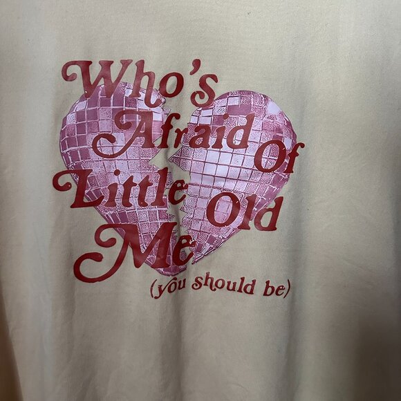 Taylor Swift | Who's Afraid of Little Old Me | TTPD | T-Shirt | Size XL | NWOT - Picture 3 of 5